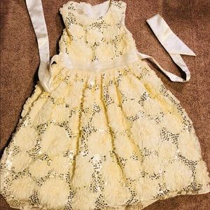 Sequin flower girl dress